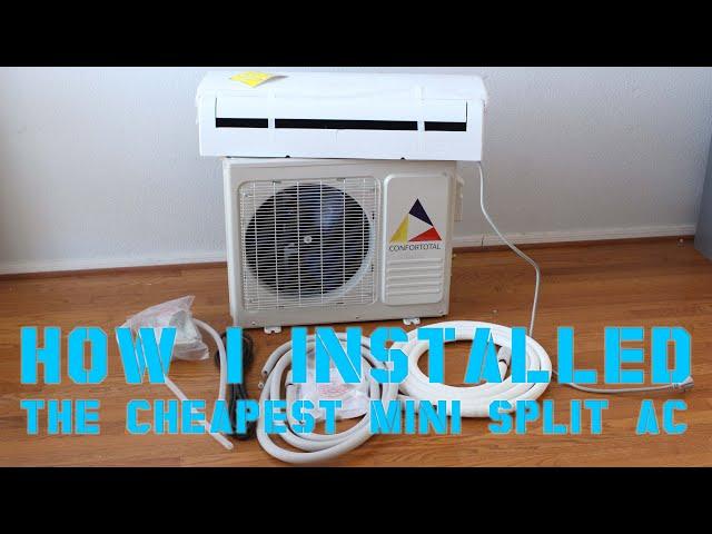 How I Installed The Cheapest Mini Split Ductless AC from eBay