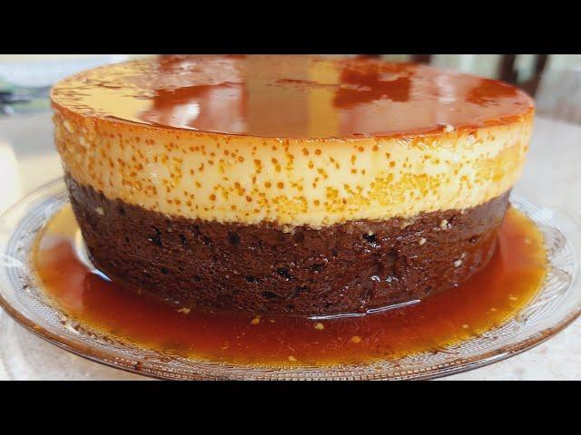 Une estas 2 mezclas y obtendrás un resultado maravilloso. Chocoflan