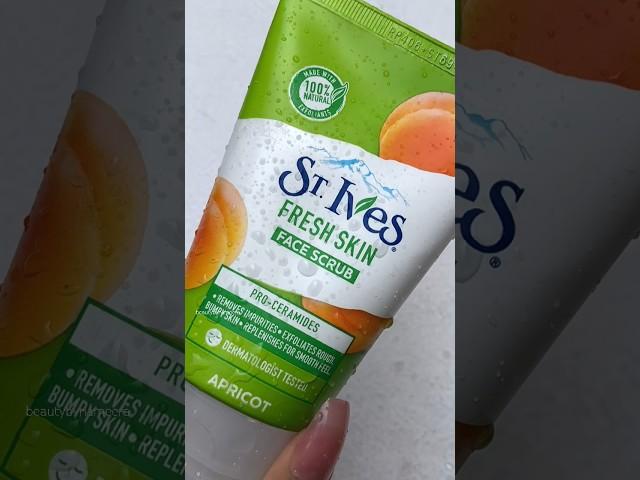 ST. Ives Fresh Skin Apricot Scrub 🫧 #shorts #beauty #skincare #exfoliatingscrub #foryou #selfcare