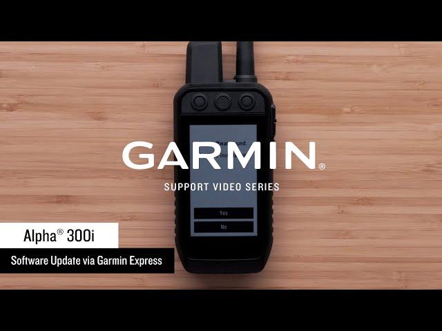 Garmin Support | Alpha® 300i | Updating via Garmin Express