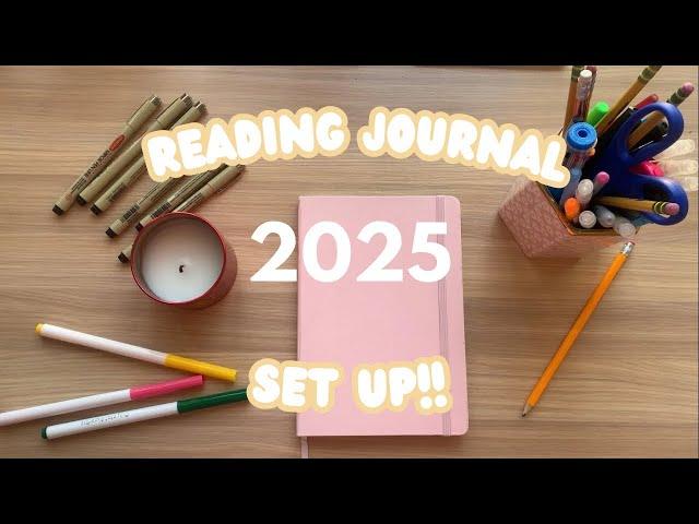 2025 reading journal set up!! ️ bookmas day 12