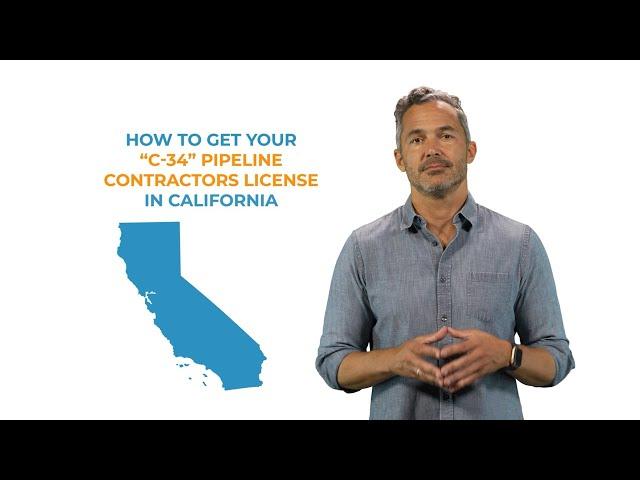 How To Get Pipeline Contractors License C34