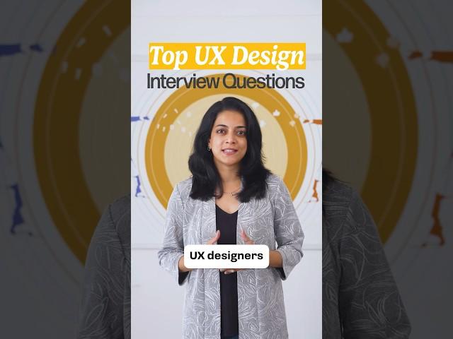 Top Interview Questions asked to UX Designers | Follow for more