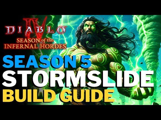 Diablo 4 - STORMSLIDE Druid Build Guide! Andariel's Immortality! // Furyslide (Season 5)