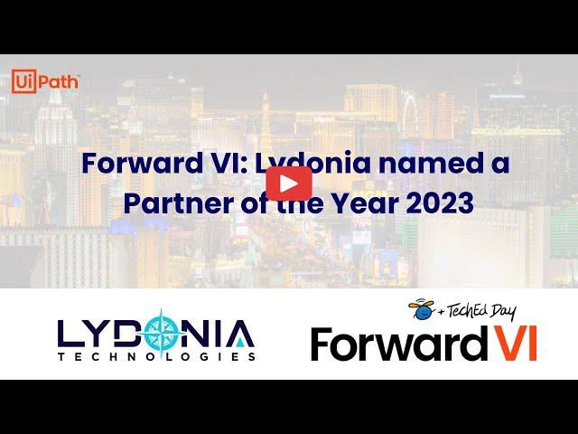 Forward VI: Lydonia named a Partner of the Year 2023