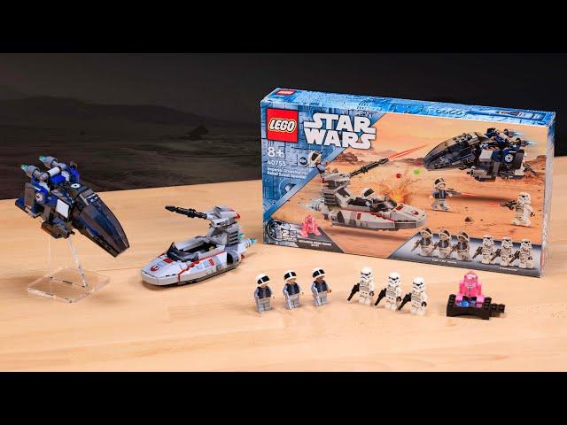 LEGO Star Wars Imperial Dropship vs. Rebel Scout Speeder REVIEW | Set 40755