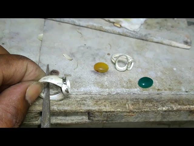 How to make silver 2 ring ! Silver ring making ! How to make jewelry