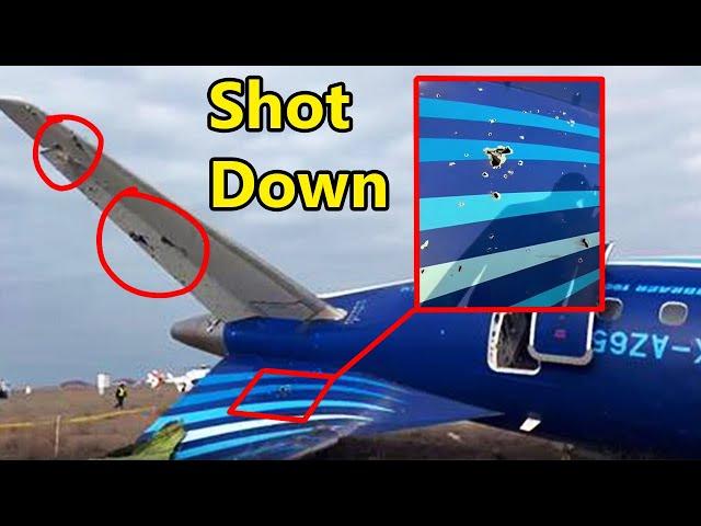 Azerbaijan E190 Crash | It was shot down over Russia and Crash landed in Aktau Kazahstan