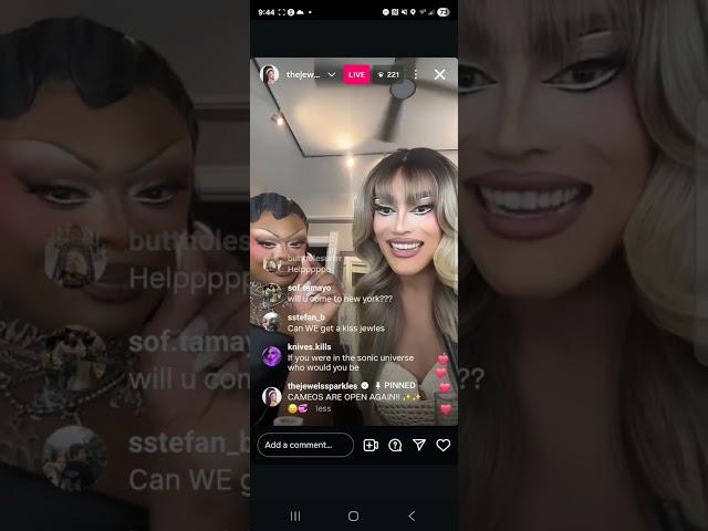 jewels sparkles and onya nurve (rpdr s17 usa  top 2) - instagram live - thursday, 12 june 2025