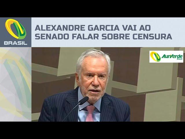 Alexandre Garcia no Senado sobre censura em plataformas: "Não tem ninguém acima da Constituição"