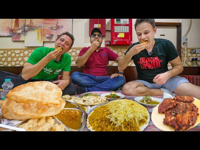 Ultimate PAKISTANI STREET FOOD Tour in Dubai!! 16 Hours Eating Biryani + Balloon-Sized Puris!!