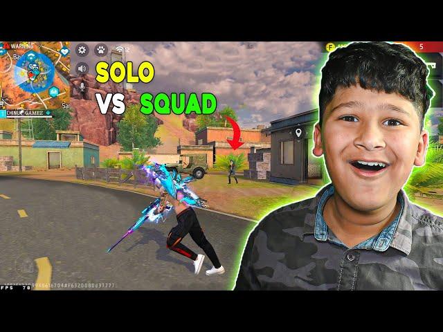 SOLO VS SQUAD WITH 22  KILLS IN BR RANK || Free Fire ||