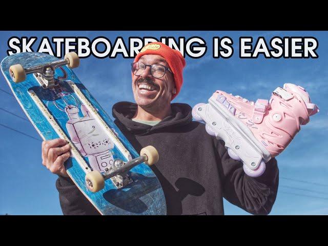 Skateboarding VS inline Skating (Rollerblading)