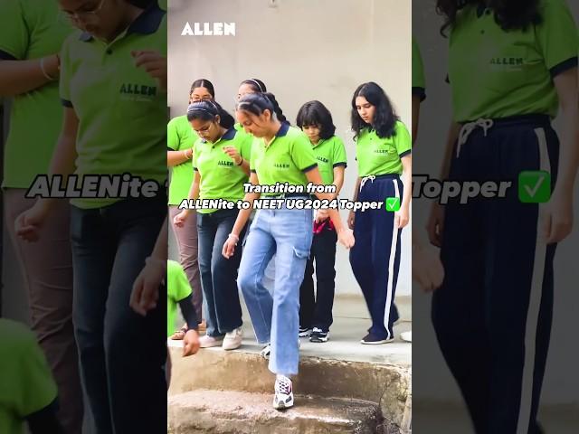 Transition from ALLENite to NEET UG Topper ️ MBBS Motivation #NEETTopper