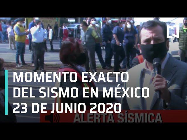 Momento exacto del sismo en CDMX 23 de junio 2020 - Expreso de la Mañana