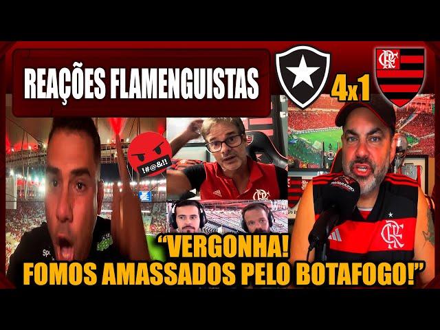 REAÇÕES FLAMENGUISTAS - BOTAFOGO 4x1 FLAMENGO - BRASILEIRÃO - VAMOS RIR DO FLAMENGO