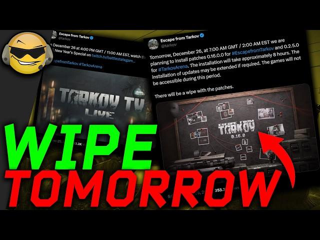 Escape from Tarkov Wipe w/ TarkovTV TOMORROW // Patchnotes Soon // Escape from Tarkov Wipe News