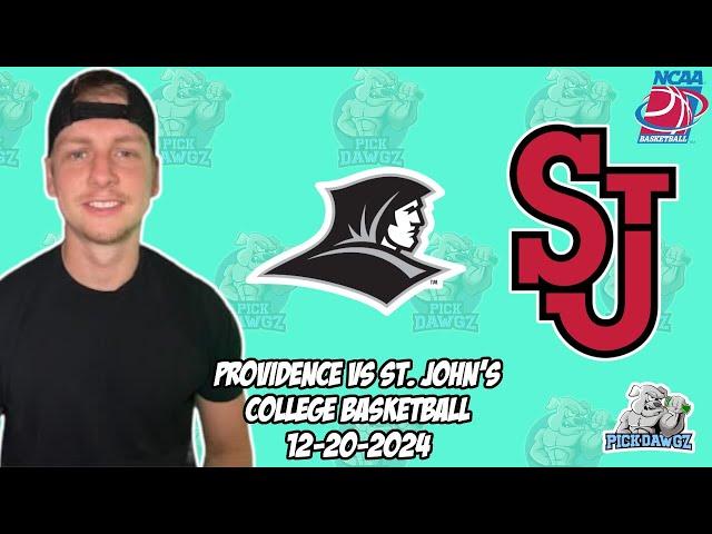 Providence vs St. John's 12/20/24 Free College Basketball Picks and Predictions  | NCAAB Pick