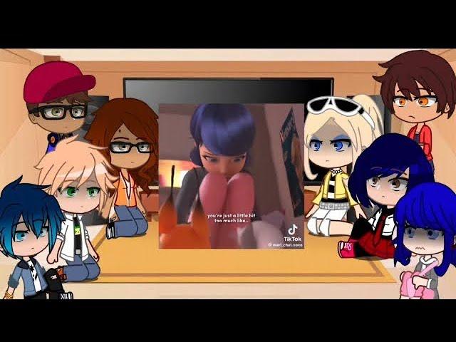 MLB react to sad Marinette and Adrien