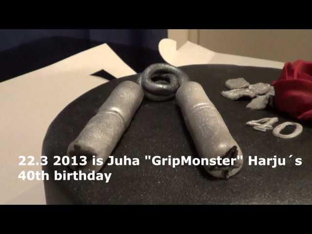 Juha GripMonster Harju´s Captains Of Crush 4 Birthday Cake