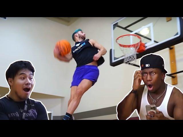 Hoopers FREAK OUT over his dunks! Jordan Kilganon