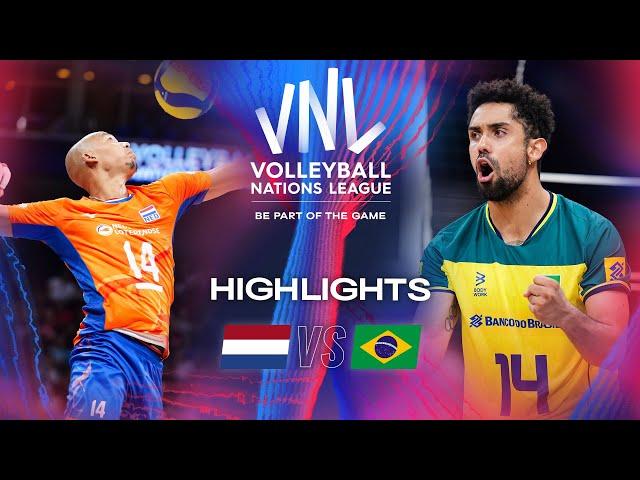  NED vs.  BRA - Highlights | Week 3 | Men's VNL 2024