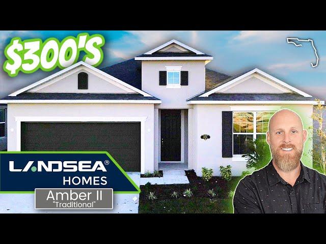  New Construction Homes in the $300's Florida // Landsea Homes Amber II Model Tour