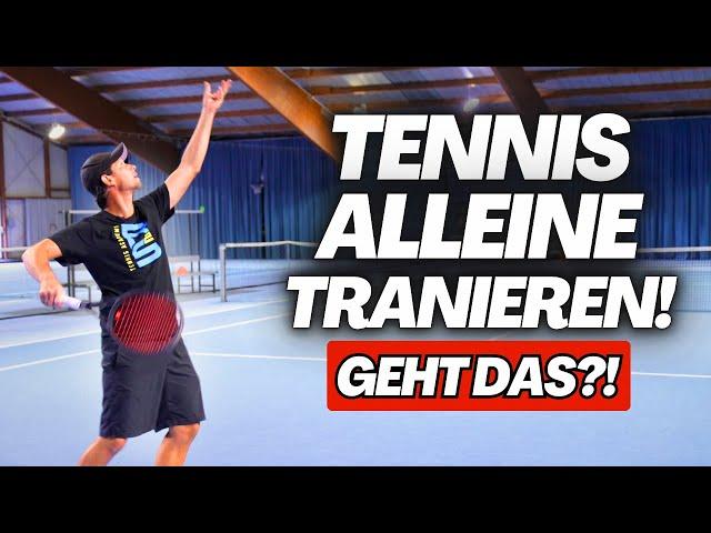 3 Wege, wie du dein Tennisspiel alleine verbesserst!