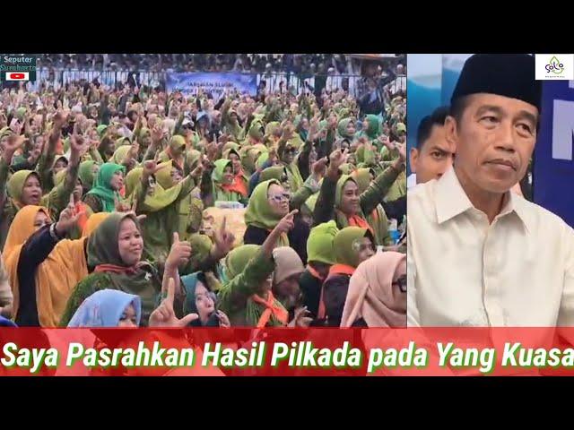 Jokowi Mendadak Kagetkan Ribuan Jamaah Pengajian, Bak Dikira Ustad Pakai Peci dan Baju Koko Disorot