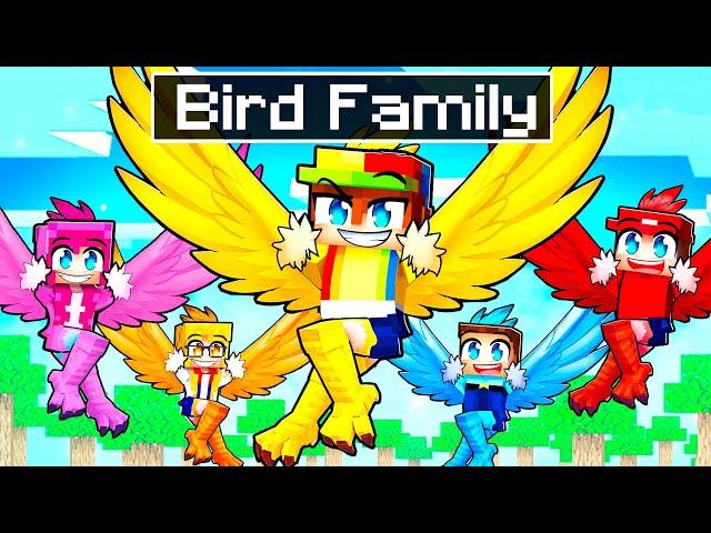 Having a BIRD FAMILY in Minecraft!