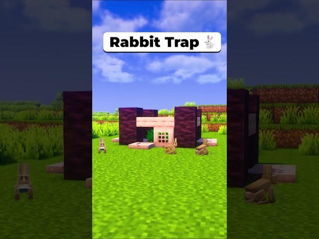Minecraft: Rabbit Trap  #minecraft #shorts #마인크래프트