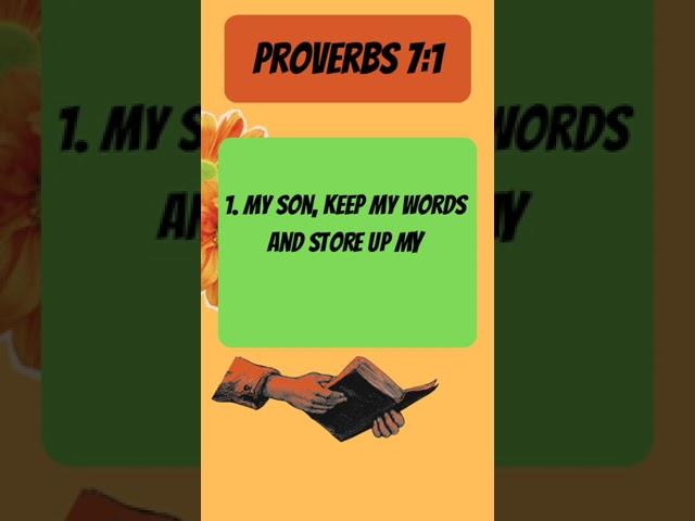My Son, Keep my WORDS!