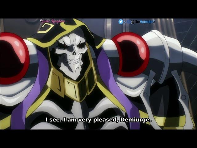 Fun time between Overlord and demiurge - Best anime moments - Anime Kingdom