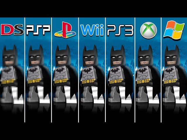 Lego Batman: The Videogame (2008) DS vs PSP vs PS2 vs Wii vs PS3 vs XBOX 360 vs PC