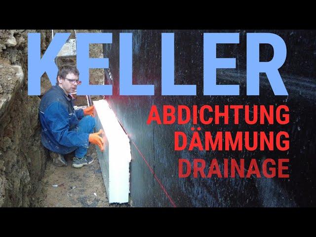 Keller trocken legen: #Bitumendickschicht #Perimeterdämmung #Drainage im Detail | Teil 1