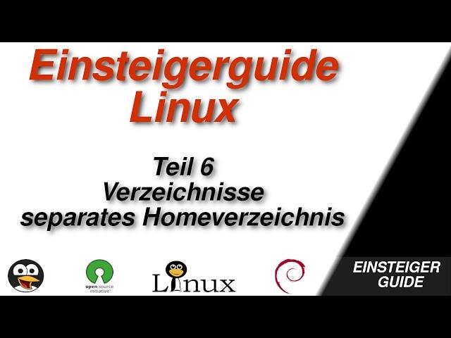 Linux für absolute Einsteiger: Verzeichnisse &  Homeverzeichnis "auslagern" [GERMAN]