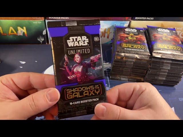 Star Wars Unlimited Shadows Of The Galaxy Booster Box Full Opening! Amazing But Impossible To Find