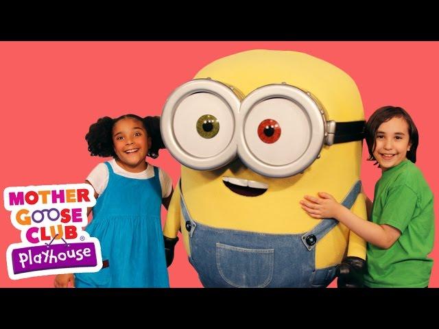 The Wheels on the Bus Featuring Minions! | Mother Goose Club Playhouse Kids Video