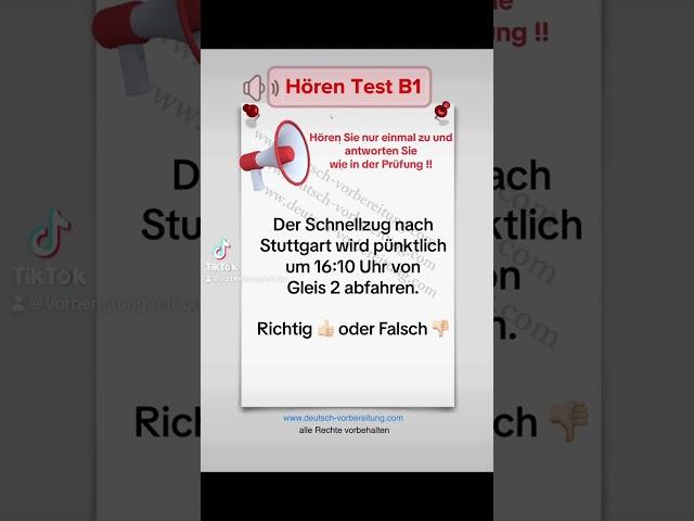#12 || Hören B1 || Deutsch-Test für Zuwanderer