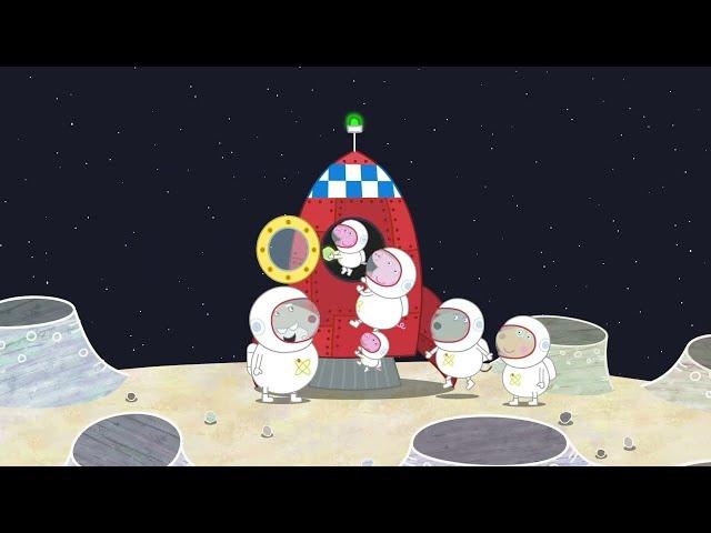 Peppa Pig Flys To Space And Lands On The Moon  Peppa Pig Full Episodes | Family Kids Cartoons