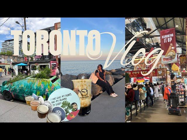 life in Toronto| my first time exploring downtown, eating, shopping thrifting | toronto travel vlog