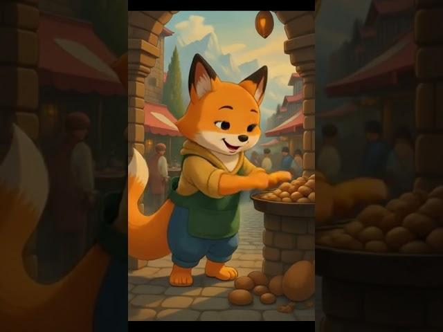 fox & ghibl #aifox #aishorts #animatedfox #ghibli