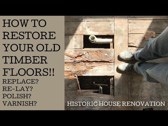 How to restore old timber floor boards in your house renovation!