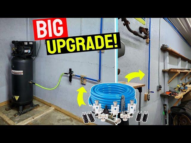 Full RapidAir Maxline & 60 Gal Compressor Setup For The Shop!