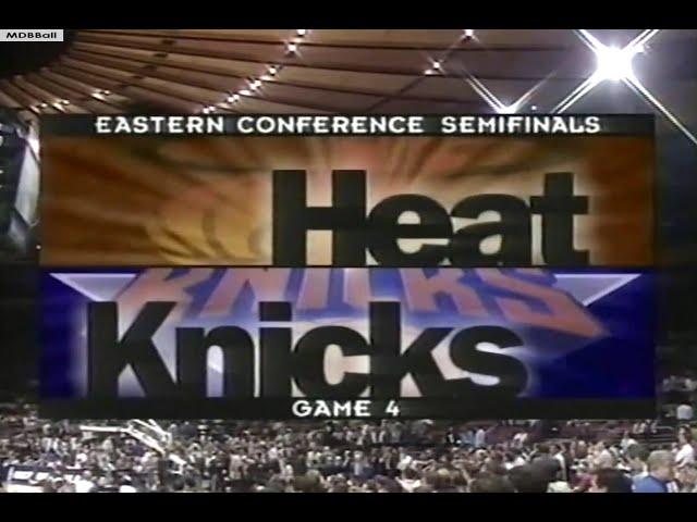 NBA On TNT - Heat @ Knicks 1997 ECSF Game 4 Highlights