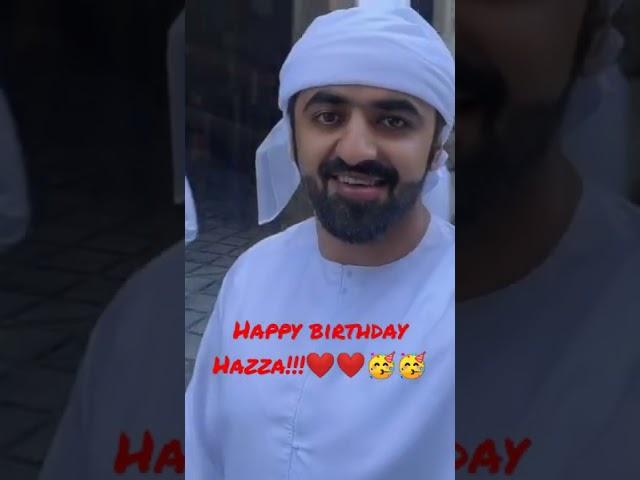 Happy BIRTHDAY  Hazza!!!God bless you always