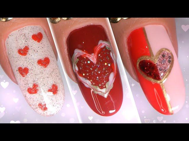 Top 5 Easy Valentine's Day Nail Designs | New Nail Art Tutorial Compilation