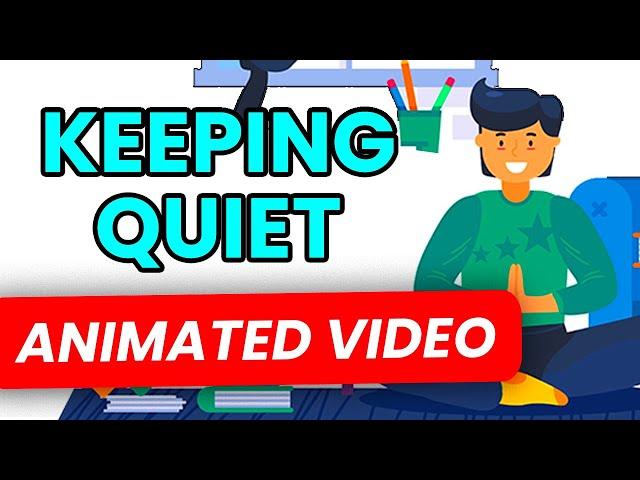 Keeping Quiet | Animated Explanation | In Hindi | Class 12 English (Keeping Quiet Class 12 Animated)