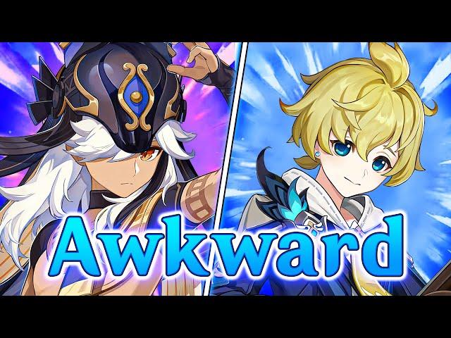 Cyno and Mika having one of the Most Awkward Conversation | Genshin Impact voice lines | Windblume