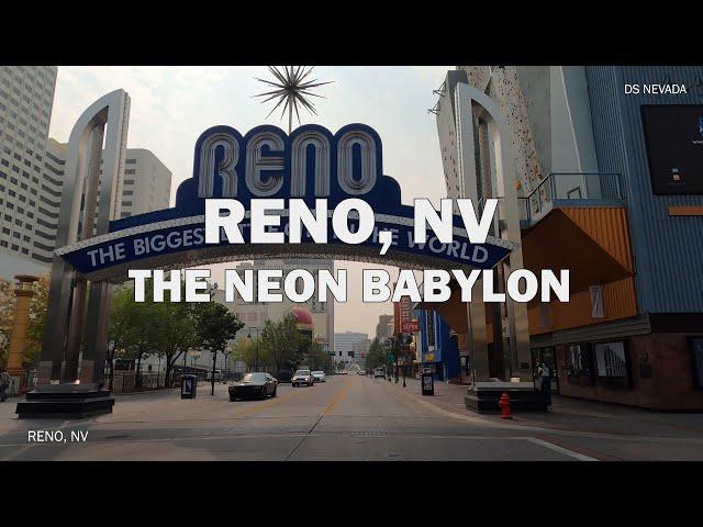 Reno, NV - Driving Downtown 4K